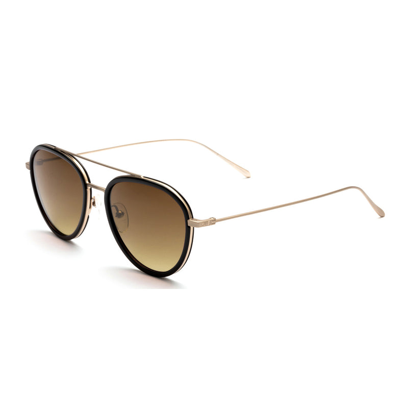 Load image into Gallery viewer, OTIS Templin Sunglasses - Black/Gold/Brown Gradient
