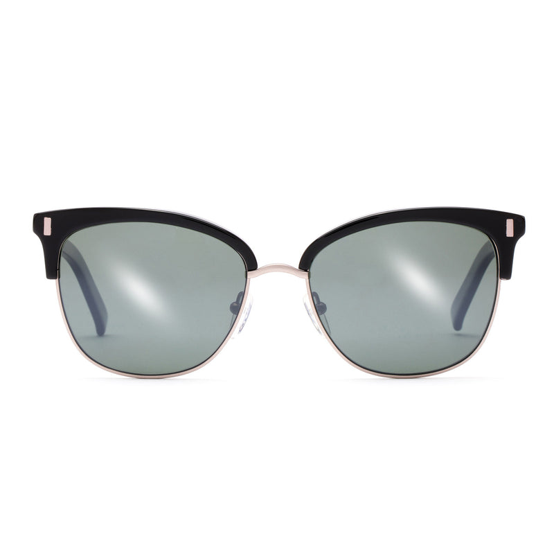 Load image into Gallery viewer, OTIS Little Lies Reflect Polarized Sunglasses - Black/Mirror Grey
