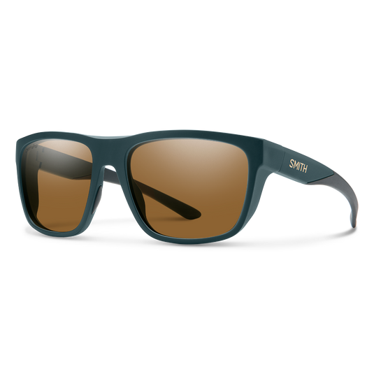 Smith Barra Polarized Sunglasses - Matte Forest/Chromapop Brown