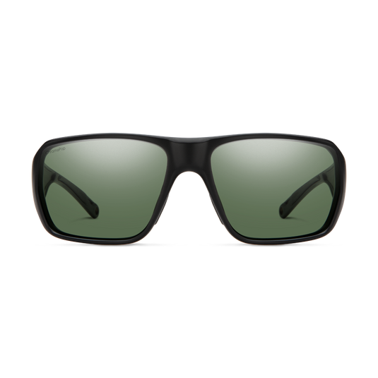 Smith Castaway Polarized Sunglasses - Matte Black/Chromapop Grey Green