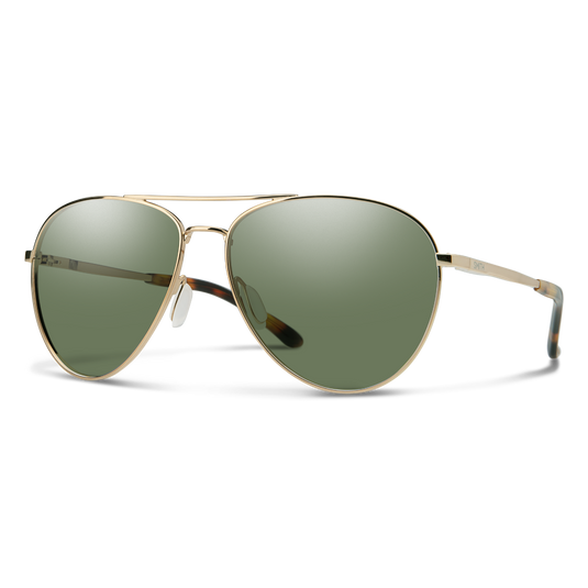 Smith Layback Sunglasses - Gold/Grey Green