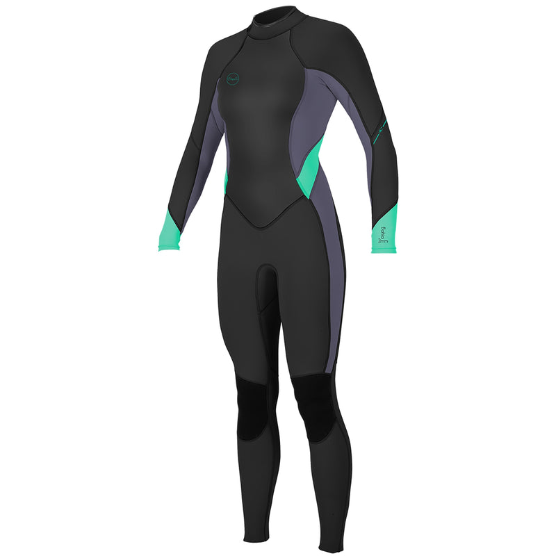 Load image into Gallery viewer, O&#39;Neill Women&#39;s Bahia 3/2 Back Zip Wetsuit - Black/Dusk/Seaglass
