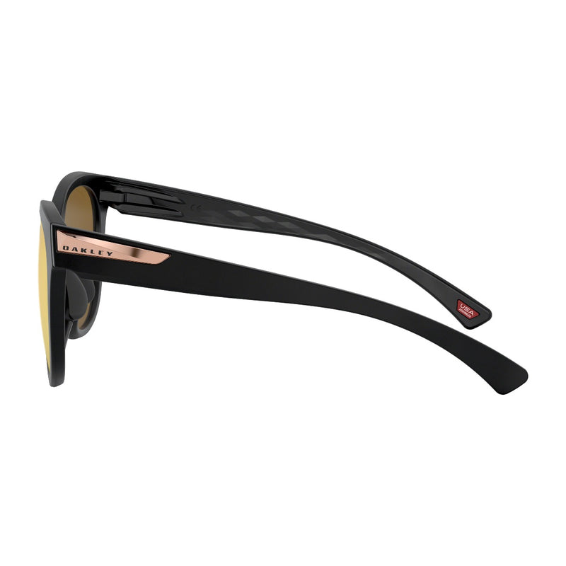 Load image into Gallery viewer, Oakley Women&#39;s Low Key Polarized Sunglasses - Polished Black/Prizm Rose Gold
