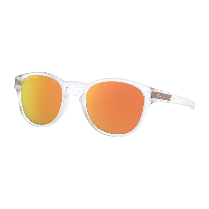 Load image into Gallery viewer, Oakley Latch Polarized Sunglasses - Matte Clear/Prizm Rose Gold
