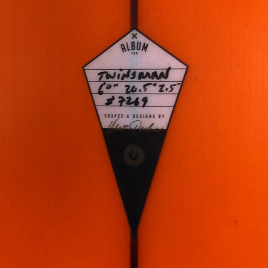 Album Surf Twinsman 5'10 x 20 x 2 7/16 Surfboard - Orange • BLEMISH