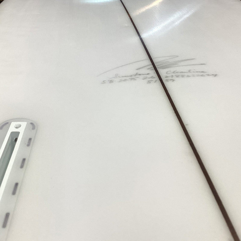 Load image into Gallery viewer, Album Surf Sunstone 5&#39;8 x 20 ¾ x 2 ⅗ Surfboard - Clear • DAMAGED
