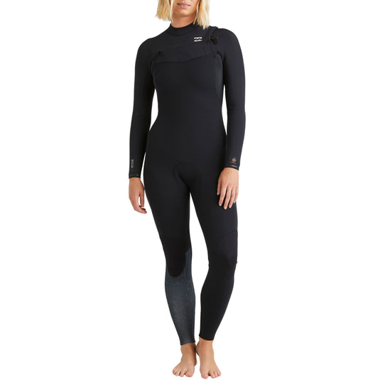 Billabong Women's Furnace Natural Upcycler 4/3 Chest Zip Wetsuit