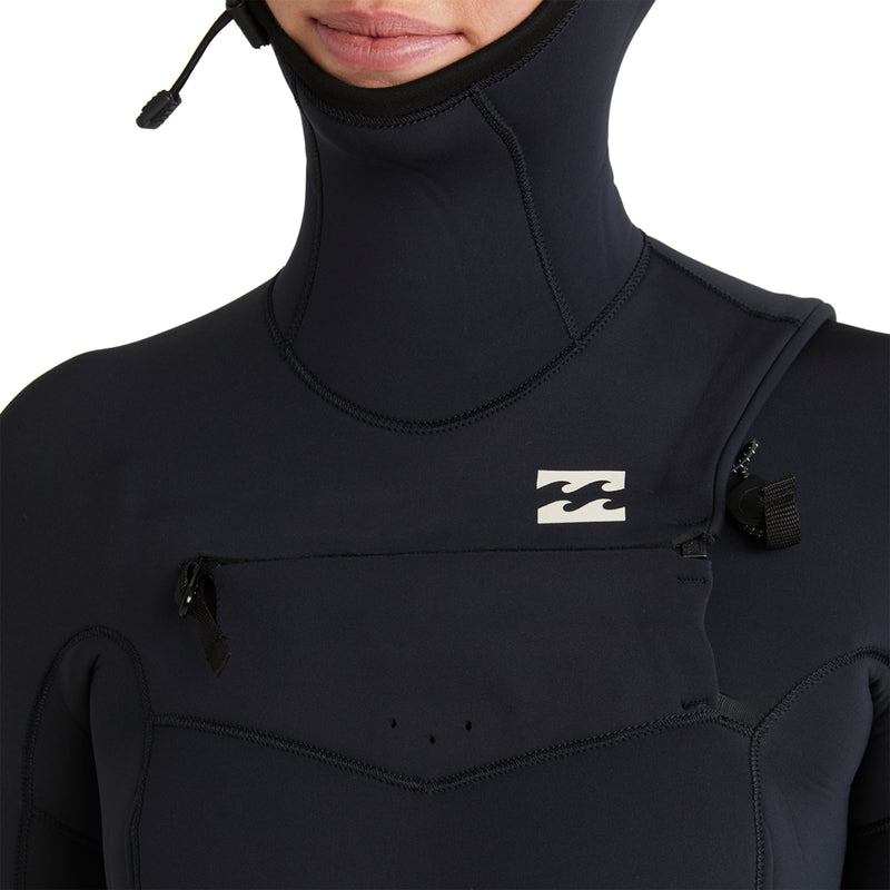 Load image into Gallery viewer, Billabong Women&#39;s Synergy Natural 5/4 Hooded Chest Zip Wetsuit
