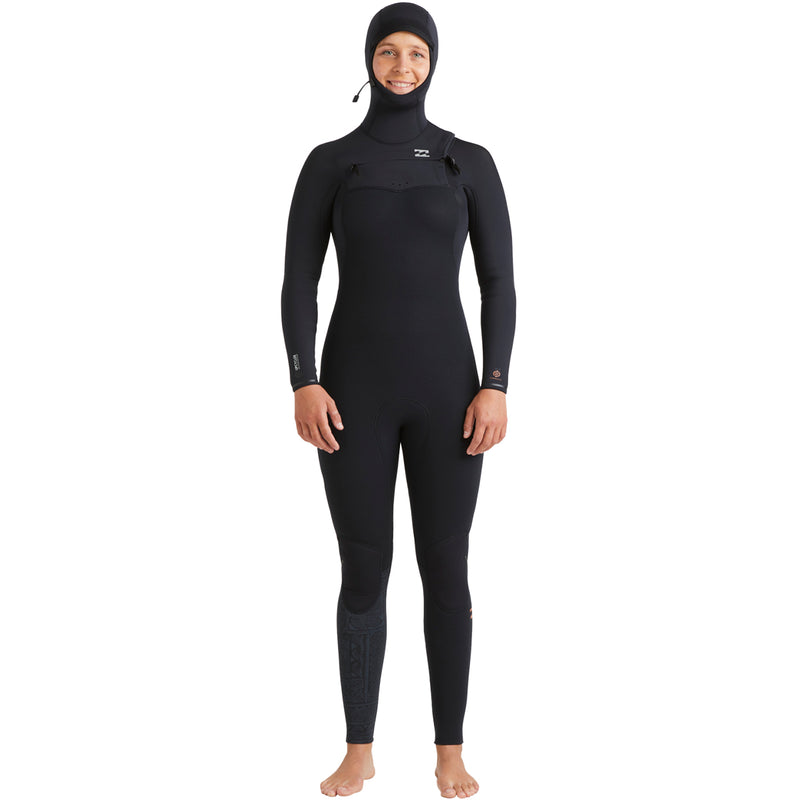 Load image into Gallery viewer, Billabong Women&#39;s Furnace Natural 5/4 Hooded Chest Zip Wetsuit
