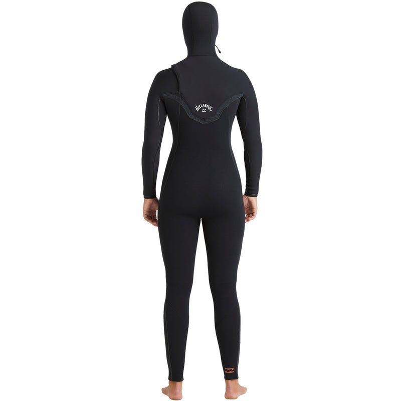 Load image into Gallery viewer, Billabong Women&#39;s Furnace Natural 5/4 Hooded Chest Zip Wetsuit
