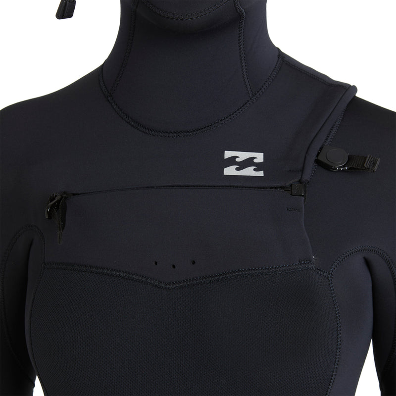 Load image into Gallery viewer, Billabong Women&#39;s Furnace Natural 5/4 Hooded Chest Zip Wetsuit
