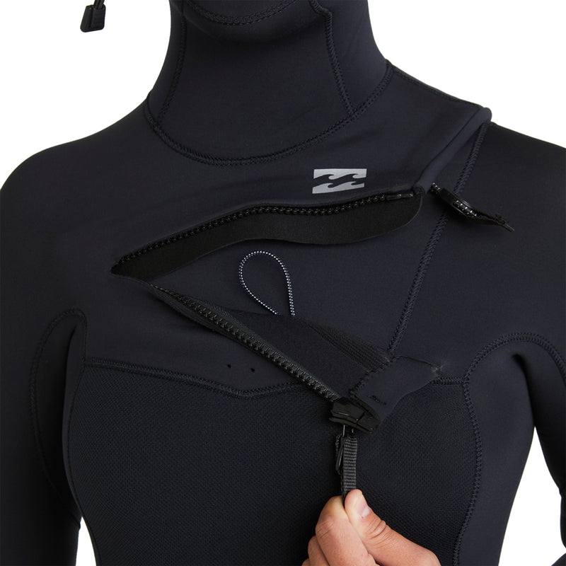 Load image into Gallery viewer, Billabong Women&#39;s Furnace Natural 5/4 Hooded Chest Zip Wetsuit
