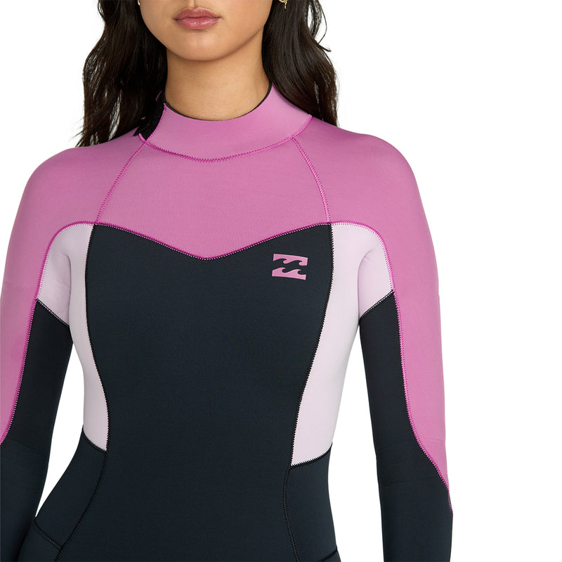 Load image into Gallery viewer, Billabong Women&#39;s Cleanline Synergy Natural 5/4 Back Zip Wetsuit
