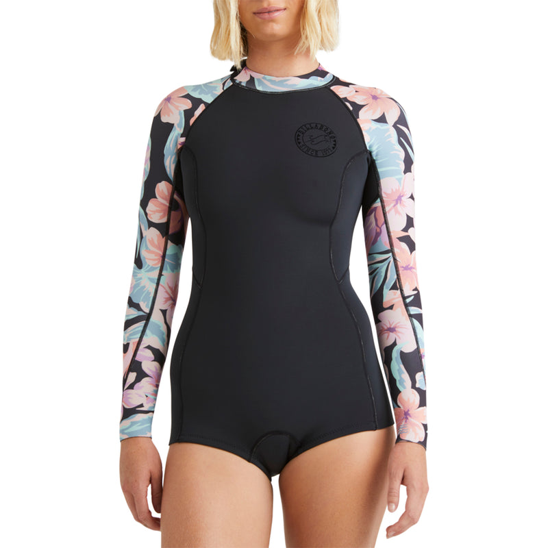 Load image into Gallery viewer, Billabong Women&#39;s Spring Fever Natural Upcycler 2/2 Long Sleeve Back Zip Spring Wetsuit
