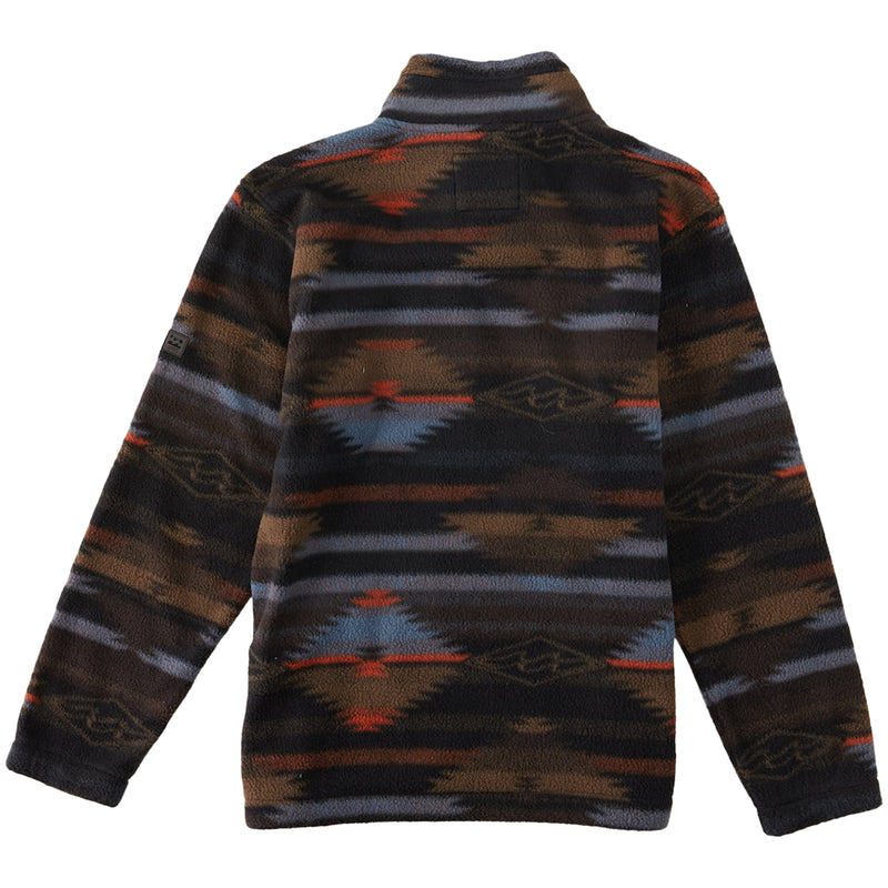 Load image into Gallery viewer, Billabong Boundary Half-Zip Mock Neck Fleece Sweatshirt - Black
