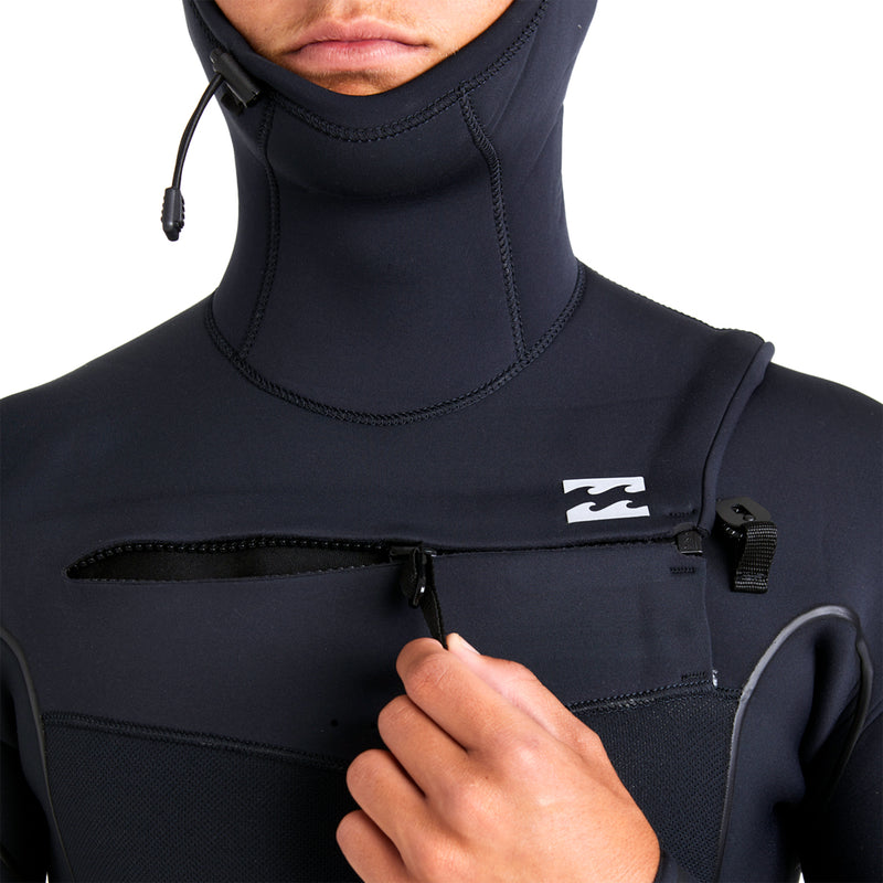 Load image into Gallery viewer, Billabong Furnace Natural 5/4 Hooded Chest Zip Wetsuit
