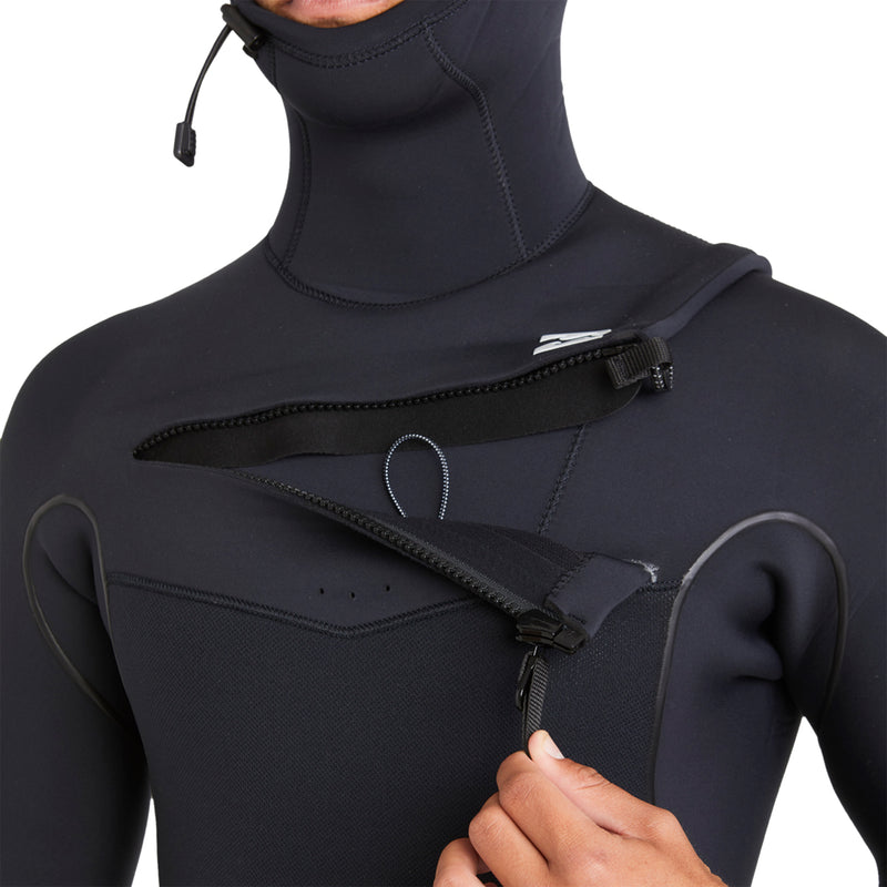 Load image into Gallery viewer, Billabong Furnace Natural Upcycler 5/4 Hooded Chest Zip Wetsuit
