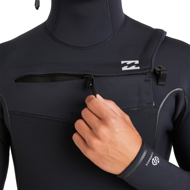 Load image into Gallery viewer, Billabong Furnace Natural Upcycler 4/3 Hooded Chest Zip Wetsuit
