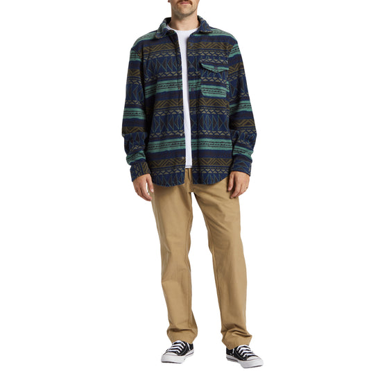 Billabong A/Div Furnace Long Sleeve Button-Up Flannel Shirt