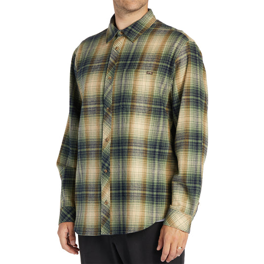 Billabong Coastline Long Sleeve Button-Up Flannel Shirt