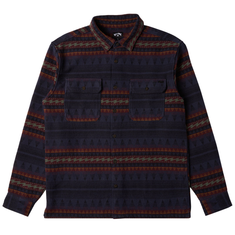 Load image into Gallery viewer, Billabong Offshore Jacquard Long Sleeve Button-Up Flannel Shirt
