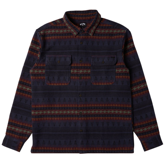 Billabong Offshore Jacquard Long Sleeve Button-Up Flannel Shirt