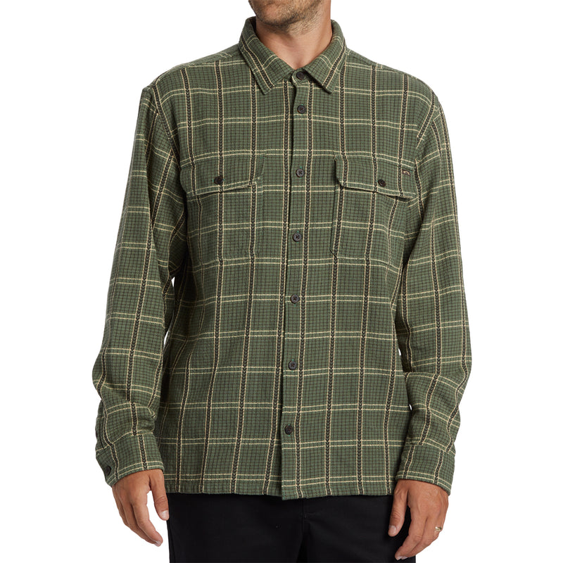 Load image into Gallery viewer, Billabong Offshore Jacquard Long Sleeve Button-Up Flannel Shirt
