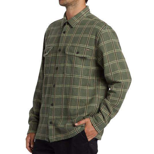 Billabong Offshore Jacquard Long Sleeve Button-Up Flannel Shirt