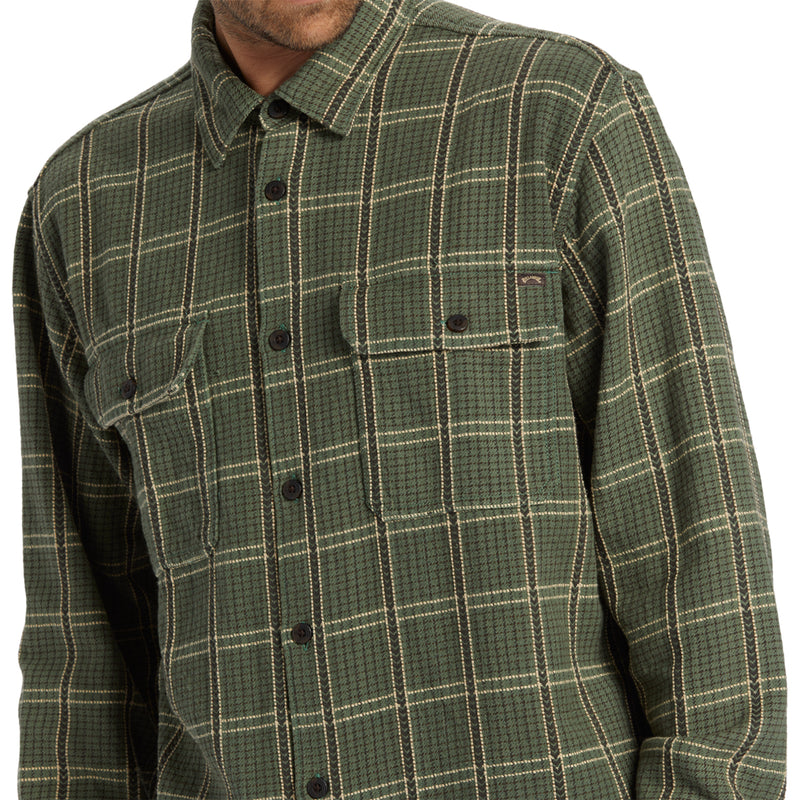 Load image into Gallery viewer, Billabong Offshore Jacquard Long Sleeve Button-Up Flannel Shirt
