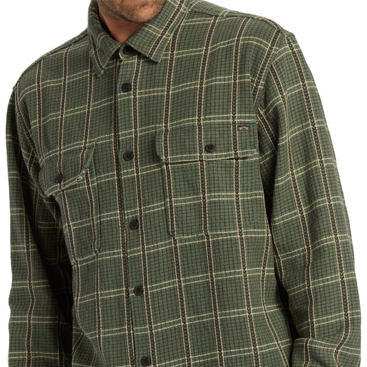 Billabong Offshore Jacquard Long Sleeve Button-Up Flannel Shirt