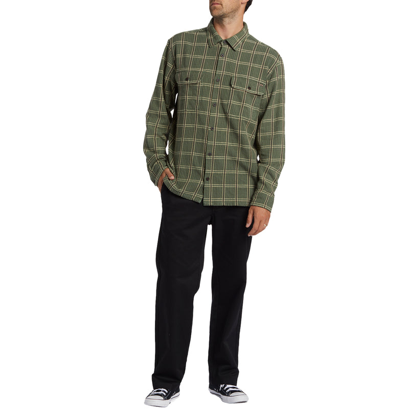 Load image into Gallery viewer, Billabong Offshore Jacquard Long Sleeve Button-Up Flannel Shirt
