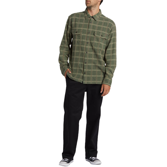 Billabong Offshore Jacquard Long Sleeve Button-Up Flannel Shirt