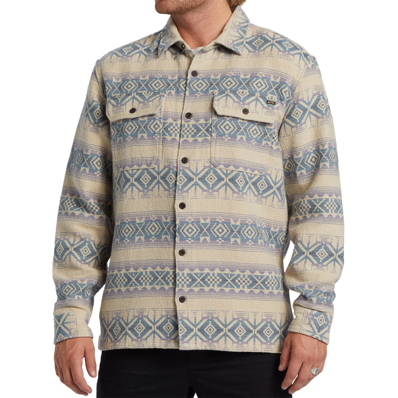 Load image into Gallery viewer, Billabong Offshore Jacquard Long Sleeve Button-Up Flannel Shirt
