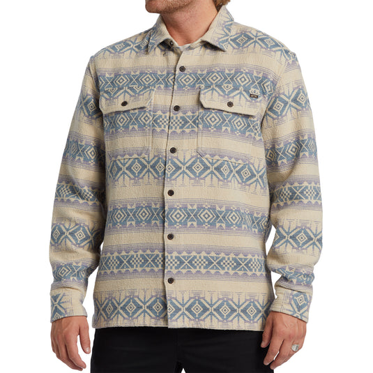 Billabong Offshore Jacquard Long Sleeve Button-Up Flannel Shirt