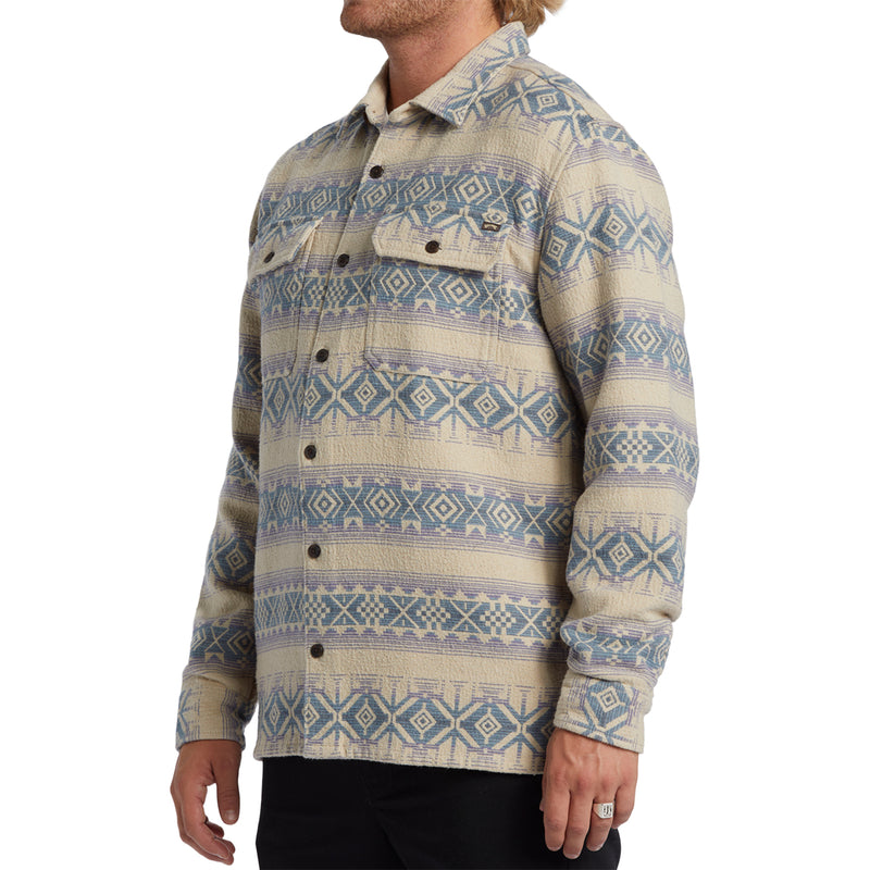 Load image into Gallery viewer, Billabong Offshore Jacquard Long Sleeve Button-Up Flannel Shirt
