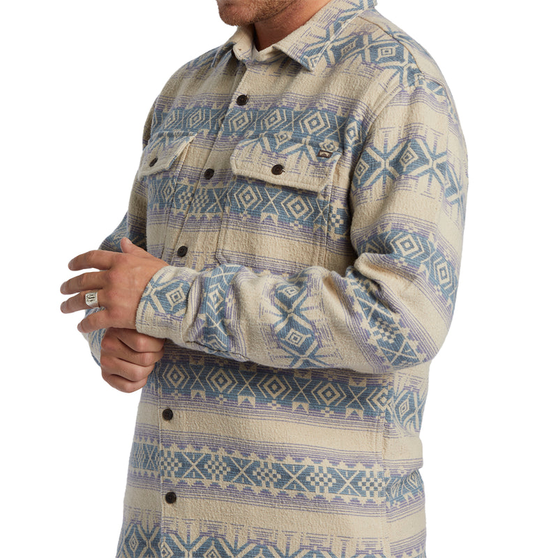 Load image into Gallery viewer, Billabong Offshore Jacquard Long Sleeve Button-Up Flannel Shirt
