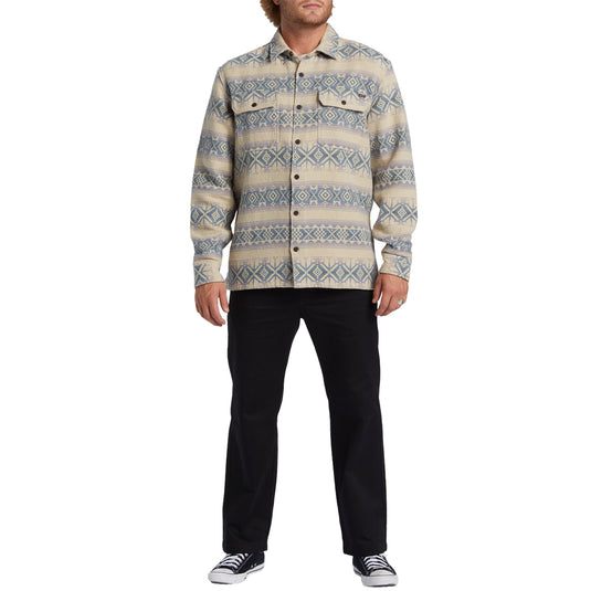 Billabong Offshore Jacquard Long Sleeve Button-Up Flannel Shirt