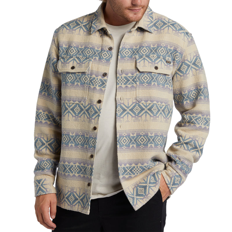 Load image into Gallery viewer, Billabong Offshore Jacquard Long Sleeve Button-Up Flannel Shirt
