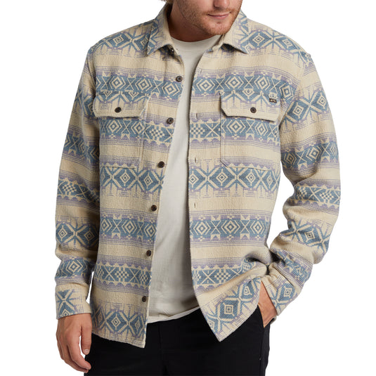 Billabong Offshore Jacquard Long Sleeve Button-Up Flannel Shirt