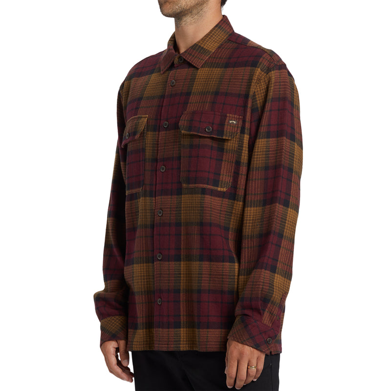 Load image into Gallery viewer, Billabong Offshore Long Sleeve Button-Up Flannel Shirt
