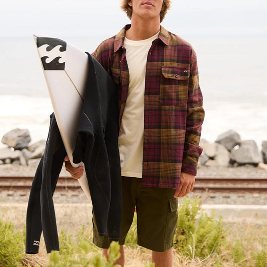 Billabong Offshore Long Sleeve Button-Up Flannel Shirt