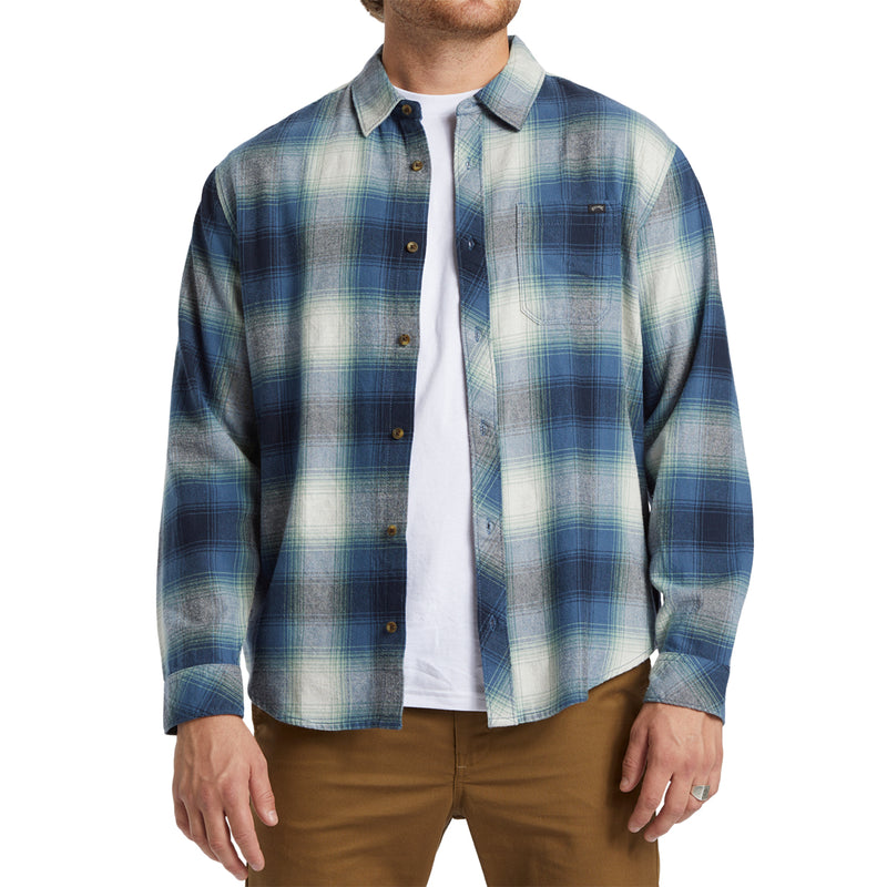 Load image into Gallery viewer, Billabong Coastline Long Sleeve Button-Up Flannel Shirt
