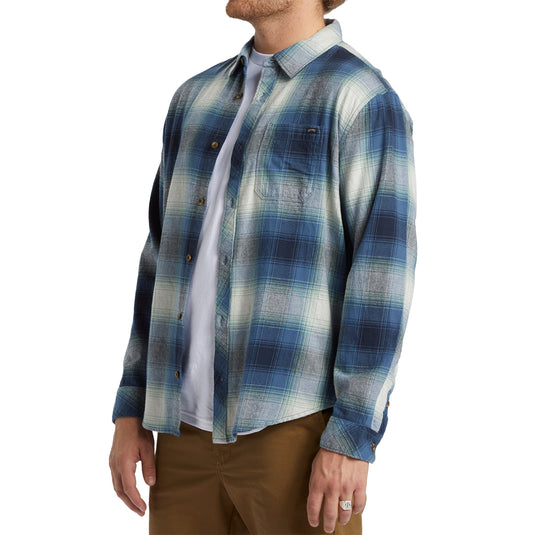 Billabong Coastline Long Sleeve Button-Up Flannel Shirt