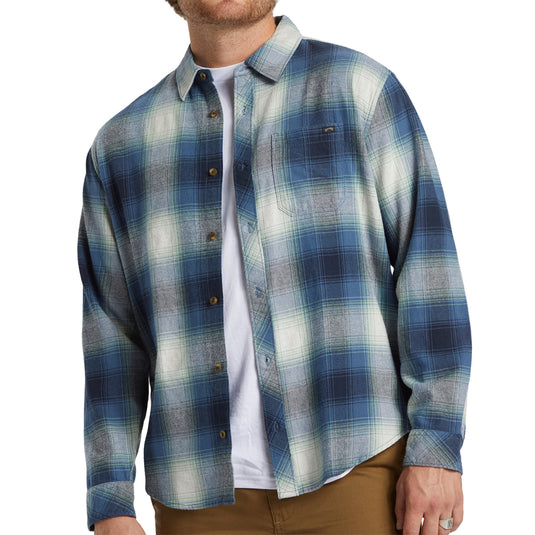 Billabong Coastline Long Sleeve Button-Up Flannel Shirt