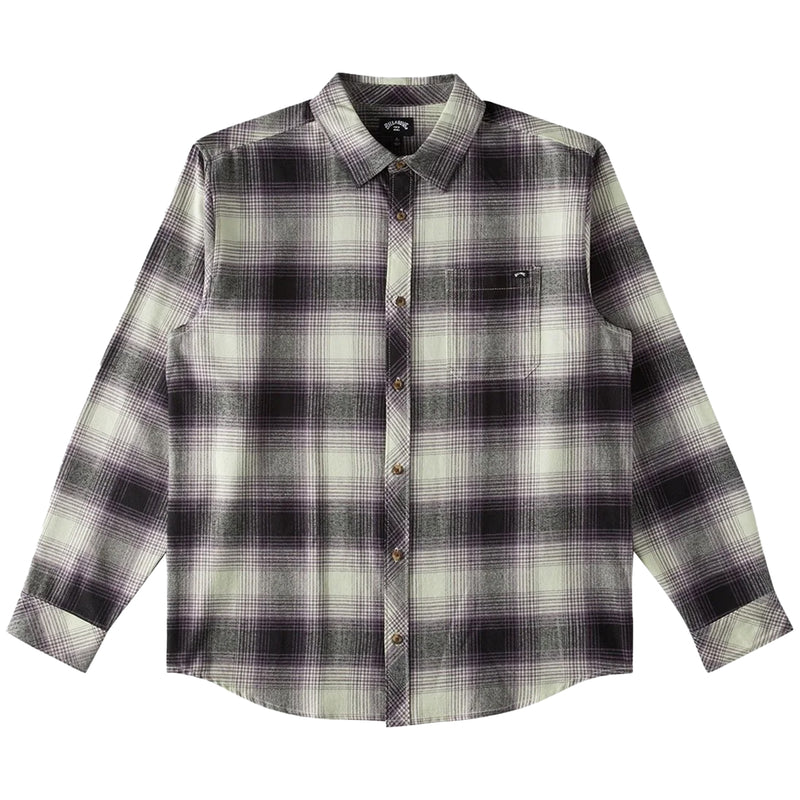 Load image into Gallery viewer, Billabong Coastline Long Sleeve Button-Up Flannel Shirt - Mint Cream
