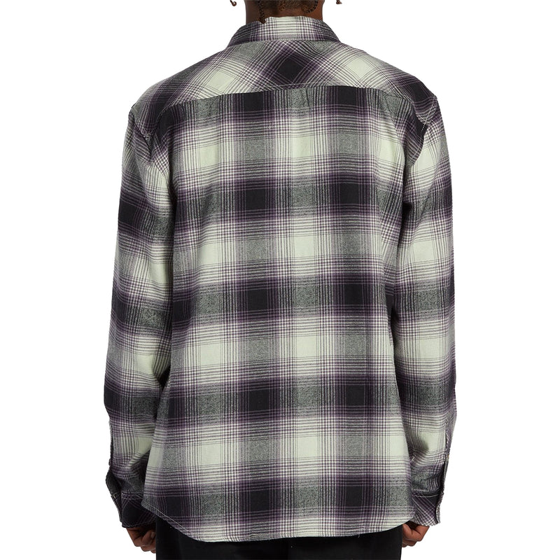 Load image into Gallery viewer, Billabong Coastline Long Sleeve Button-Up Flannel Shirt - Mint Cream
