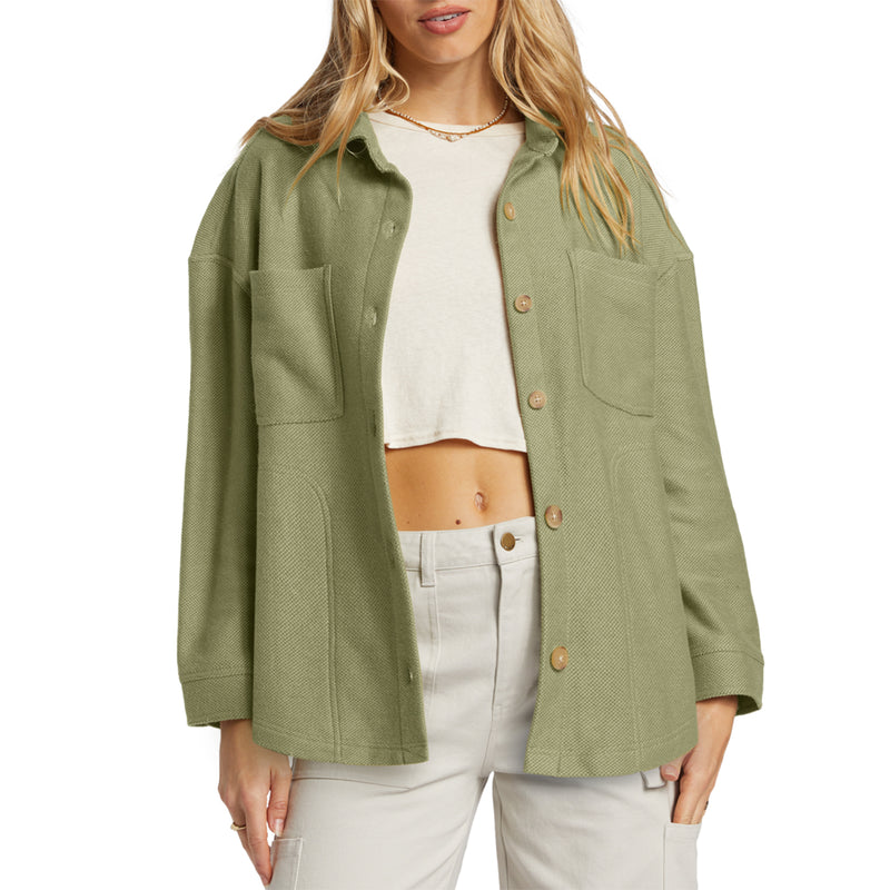 Load image into Gallery viewer, Billabong Women&#39;s Everytime Oversized Shacket Jacket
