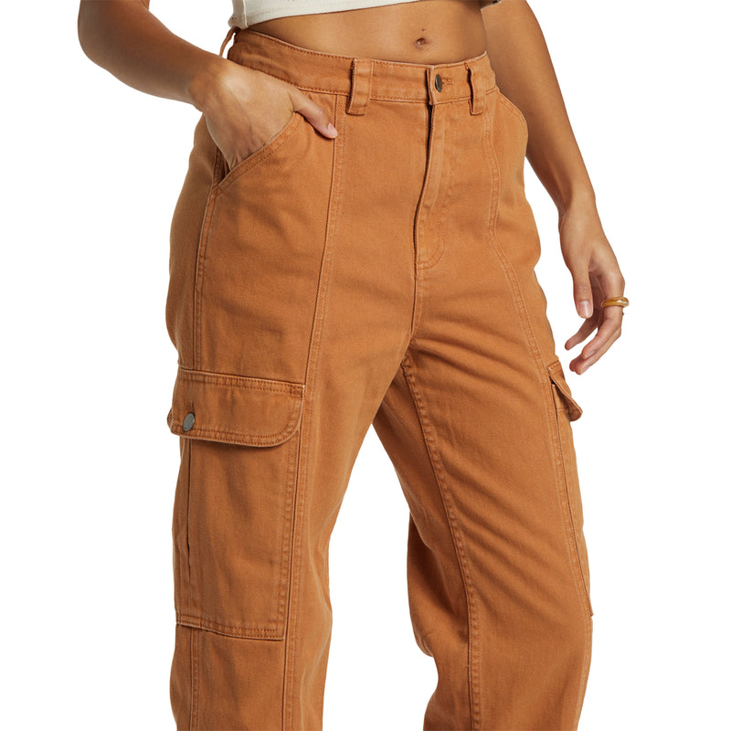 Load image into Gallery viewer, Billabong Women&#39;s Wall to Wall Denim Cargo Pants
