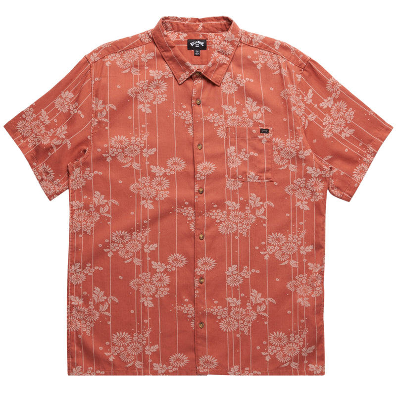 Load image into Gallery viewer, Billabong Sundays Jacquard Short Sleeve Button-Up Shirt
