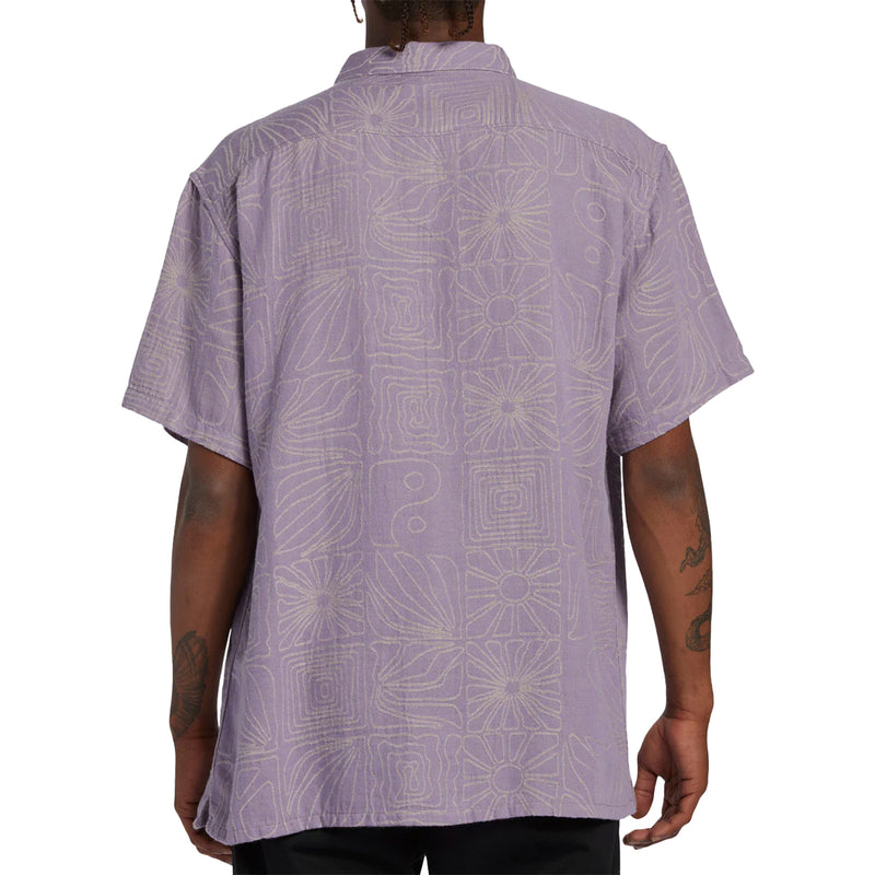 Load image into Gallery viewer, Billabong Sundays Jacquard Short Sleeve Button-Up Shirt
